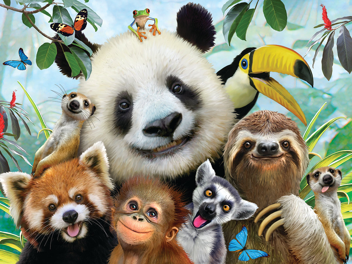 Puzzlr Zoo Selfie Howard Robinson 3D Jigsaw Puzzle 10063 500pc 24x18"