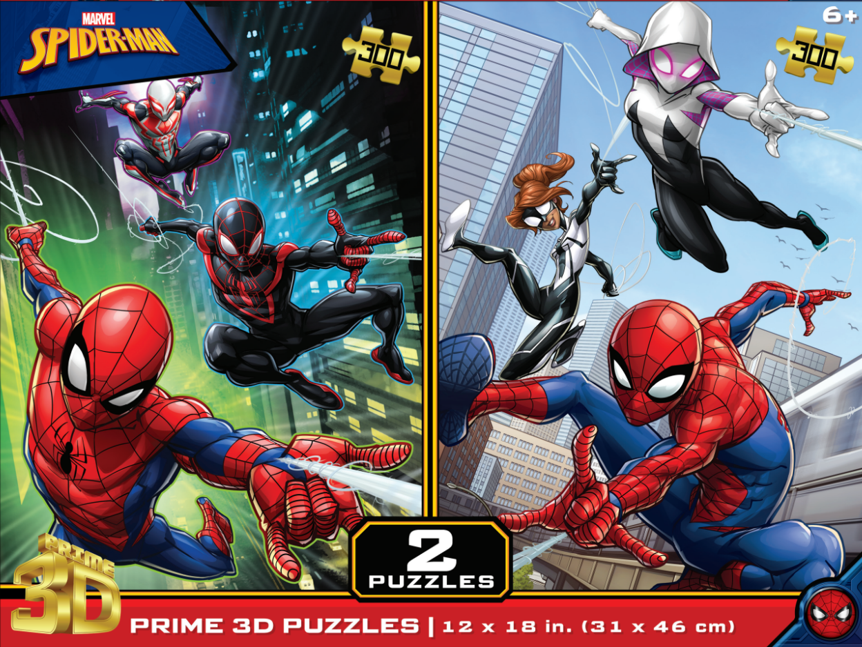 10228 Marvel Spider-Man 2 -Pack Children's 3D Puzzle 10228 200pc 12x18"