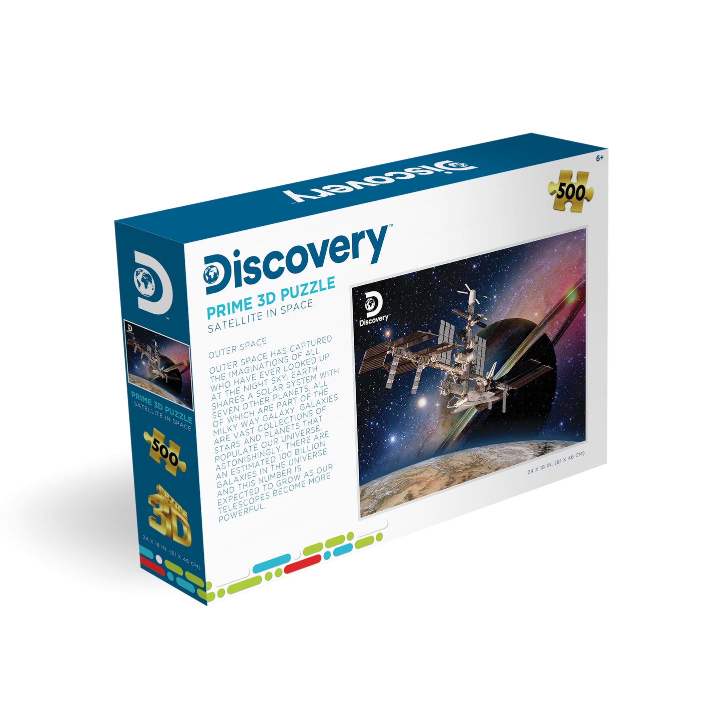 10418 Satellite in Space Discovery 3D Jigsaw Puzzle 10418 500PC 24"x18"