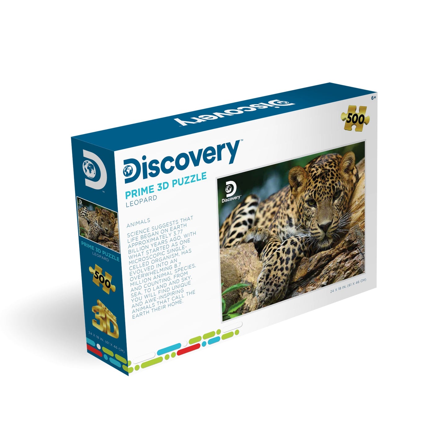 10474 Leopard Discovery 3D Jigsaw Puzzle 10474 500PC 24"x18"