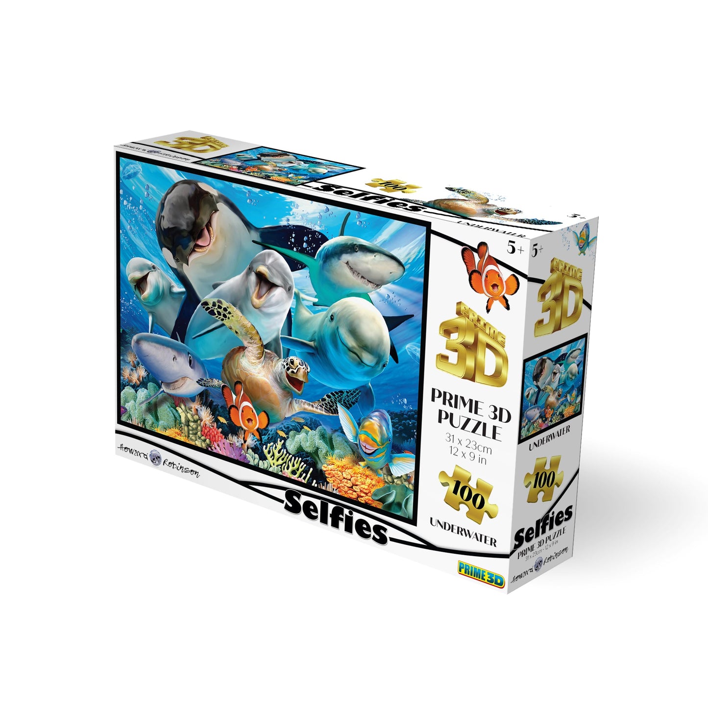 10691 Underwater Selfies Howard Robinson 3D Jigsaw Puzzle 10691 63PC 12"x9"