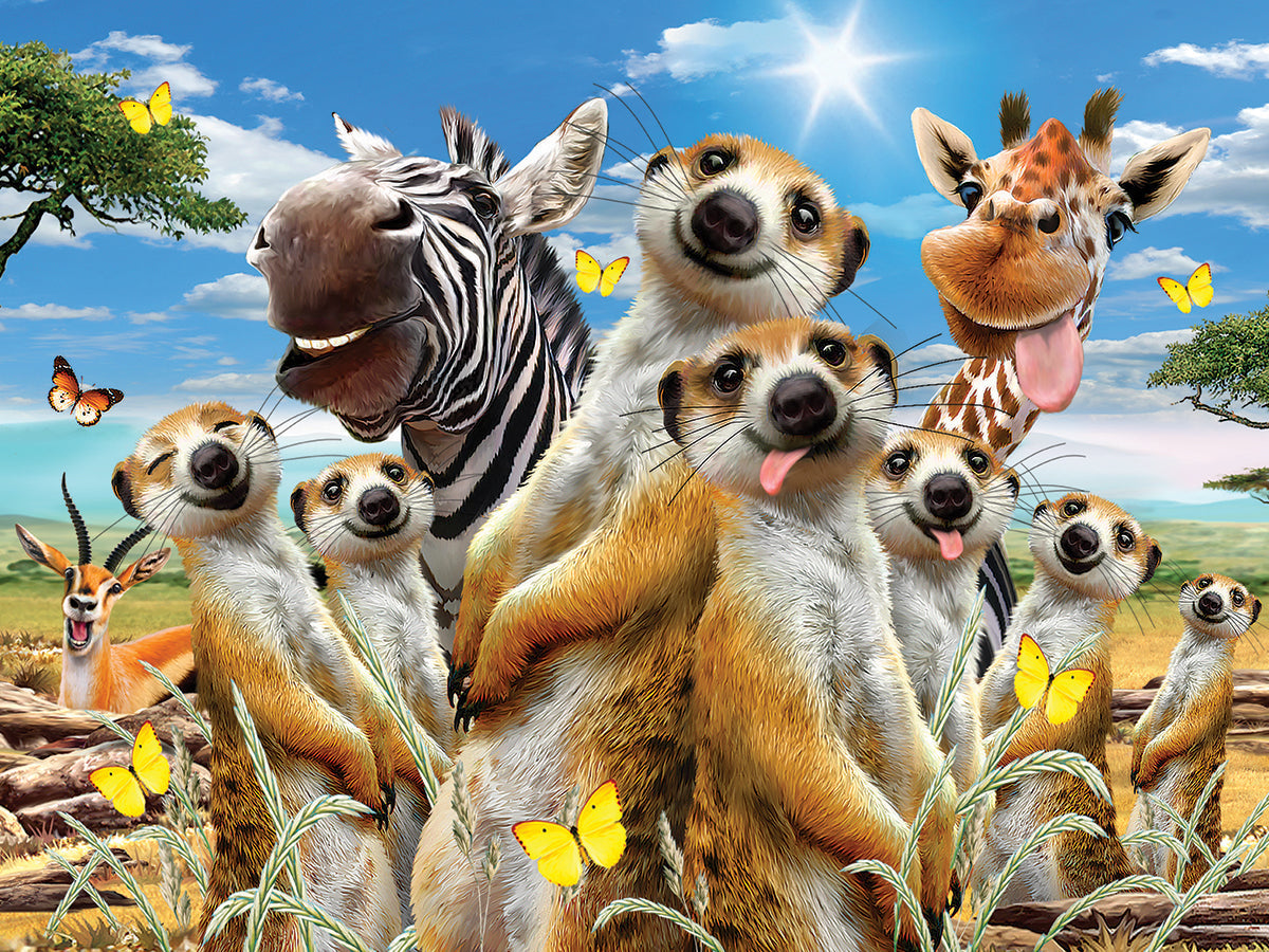10692 Meerkat Selfies Howard Robinson 3D Jigsaw Puzzle 10692 48PC 12"x9"