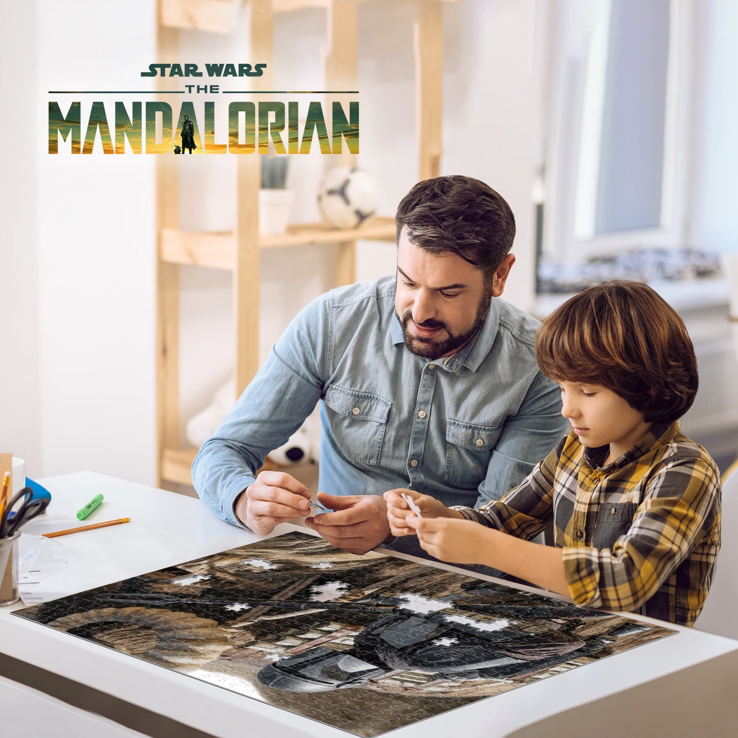 32630 The Mandalorian Star Wars Lucas 3D Jigsaw Puzzle 32630 500PC 24"x18"