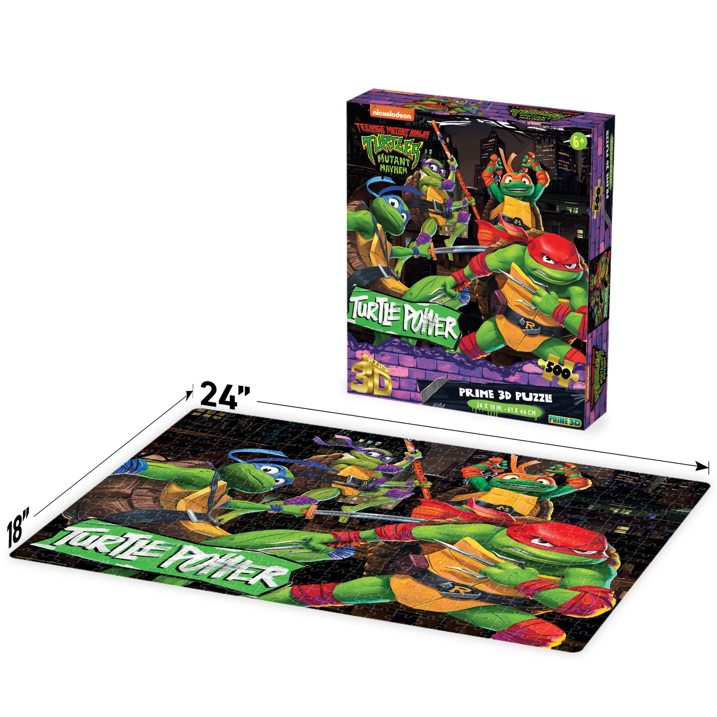 32767 Teenage Mutant Ninja Turtles Nickelodeon 3D Jigsaw Puzzle 32767 500pc 24"x18"