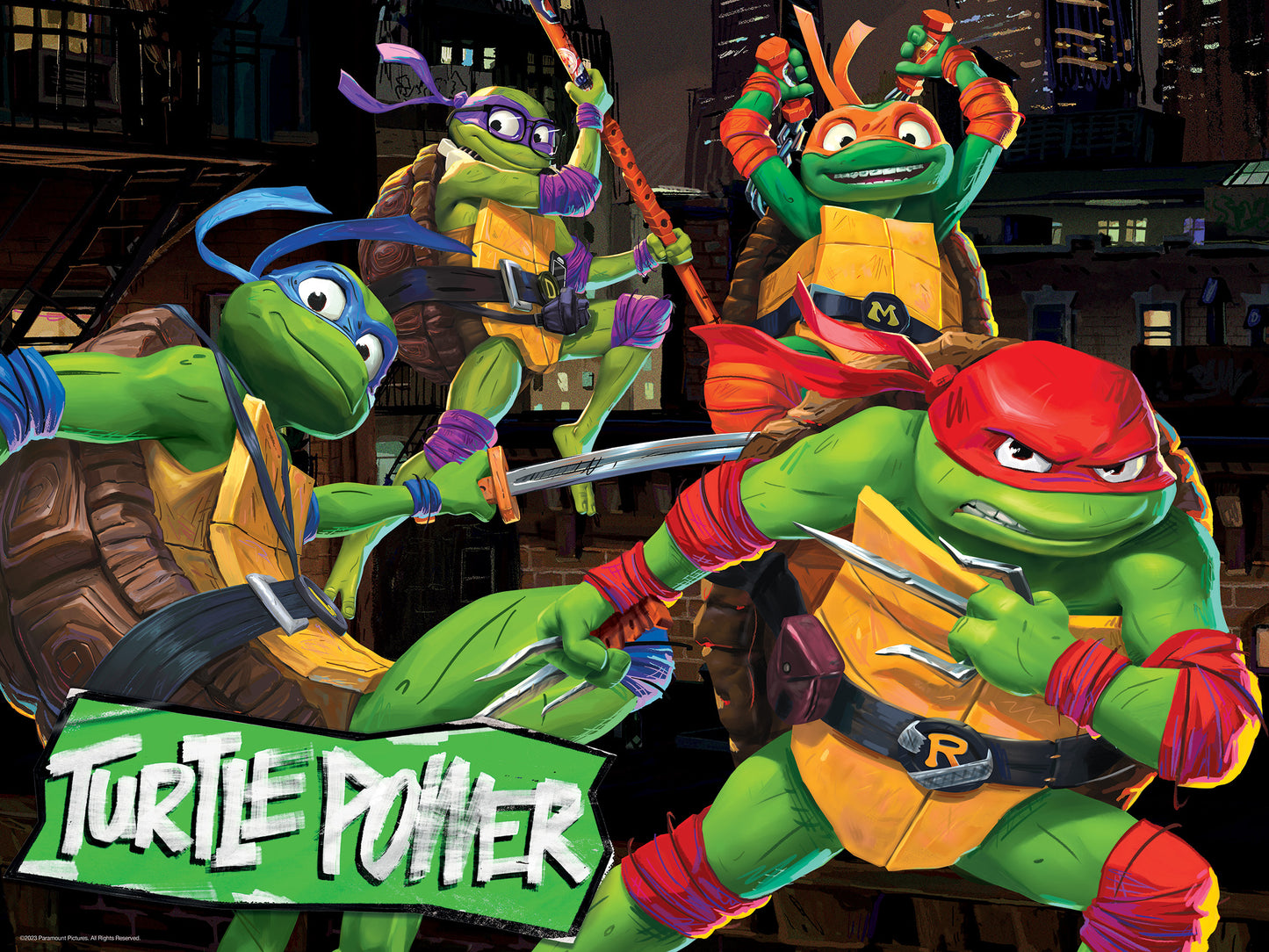 32767 Teenage Mutant Ninja Turtles Nickelodeon 3D Jigsaw Puzzle 32767 500pc 24"x18"