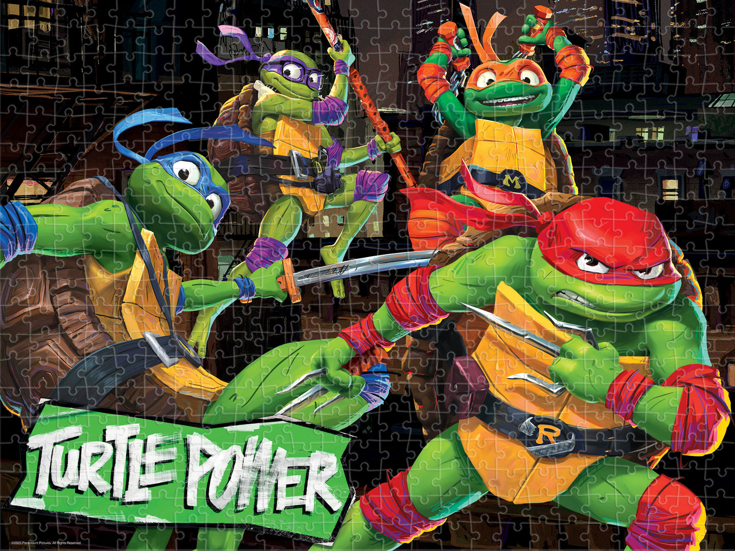 32767 Teenage Mutant Ninja Turtles Nickelodeon 3D Jigsaw Puzzle 32767 500pc 24"x18"