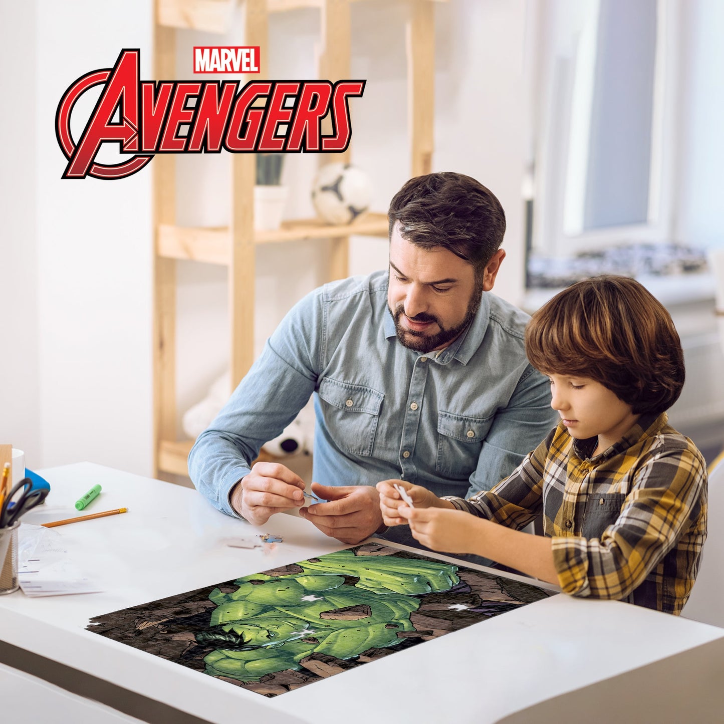 35583 The Hulk Marvel 3D Jigsaw Puzzle in Tin Box Packaging 35583 300pc 12"x18"