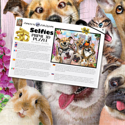 10062 Pet Selfie Howard Robinson 3D Jigsaw Puzzle 10062 500pc  24"x18"