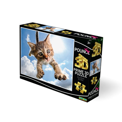 10724 Sparkles in the Sky Pounce Seth Casteel 3D Jigsaw Puzzle 10724 48PC 12"x9"