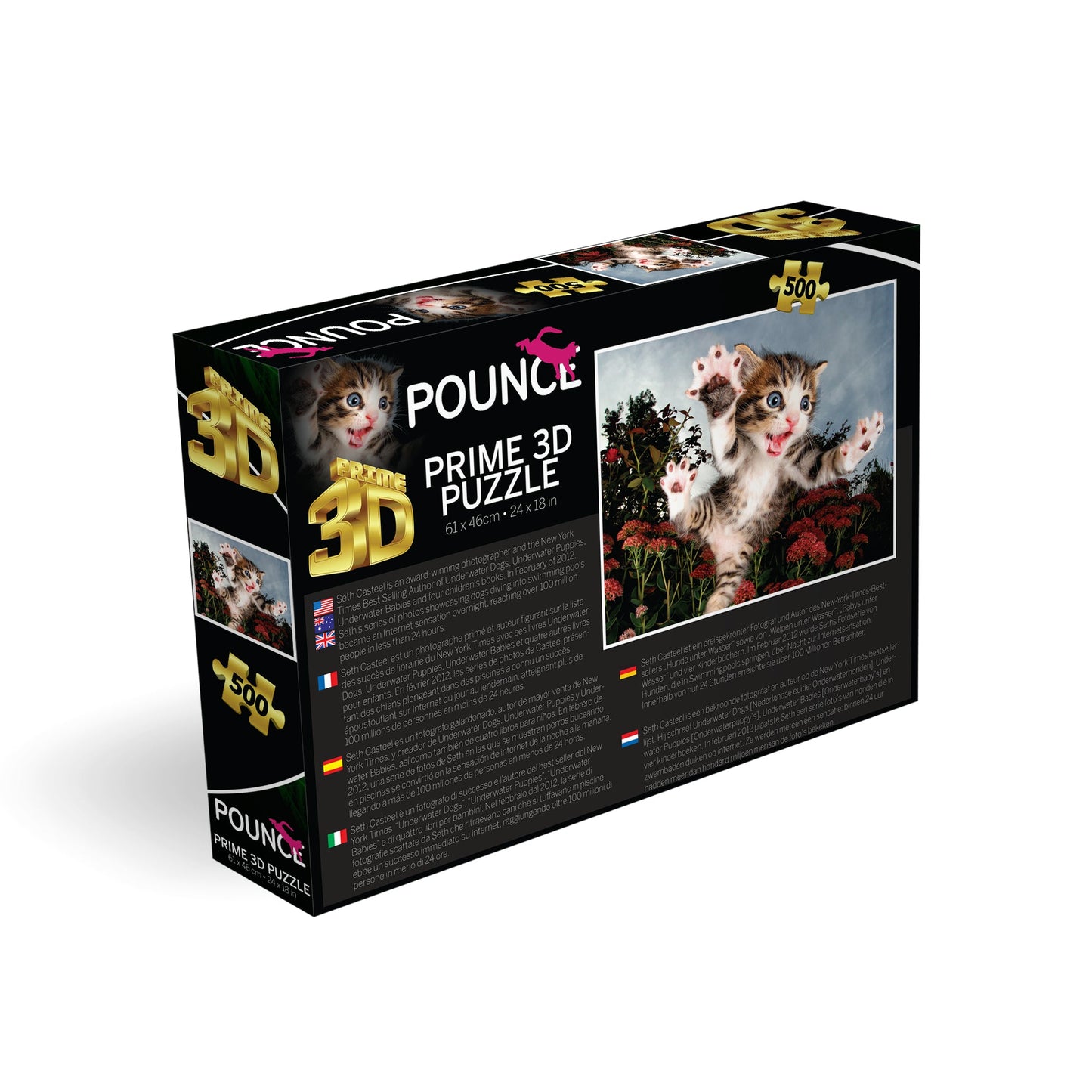 20013 Chicken Pounce Seth Casteel 3D Jigsaw Puzzle 20013 500pc 24"x18"