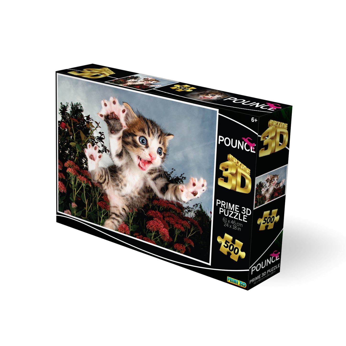 20013 Chicken Pounce Seth Casteel 3D Jigsaw Puzzle 20013 500pc 24"x18"