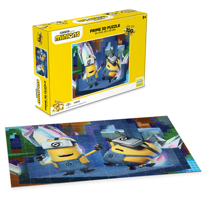 20573 Minions Universal 3D Jigsaw puzzle 20573 100pc 12" x 9"