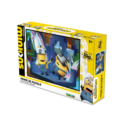 20573 Minions Universal 3D Jigsaw puzzle 20573 100pc 12" x 9"