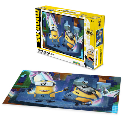 20573 Minions Universal 3D Jigsaw puzzle 20573 100pc 12" x 9"