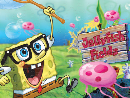 20628 Sponge Bob Square Pants Nickelodeon 3D/2D Jigsaw Puzzle 20628 100 Piece 12"x9"