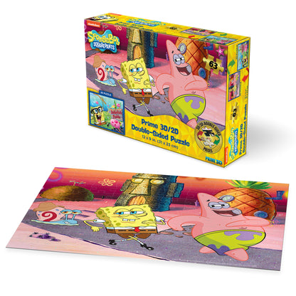 20628 Sponge Bob Square Pants Nickelodeon 3D/2D Jigsaw Puzzle 20628 100 Piece 12"x9"