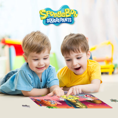 20628 Sponge Bob Square Pants Nickelodeon 3D/2D Jigsaw Puzzle 20628 100 Piece 12"x9"
