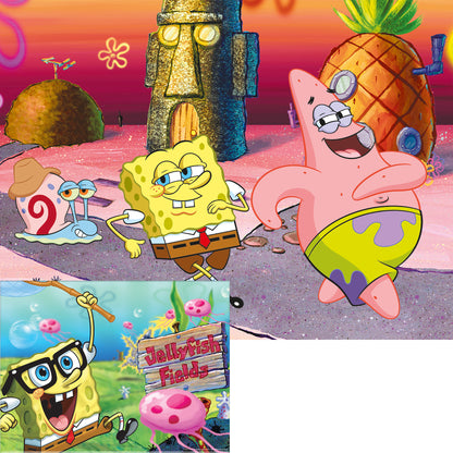 20628 Sponge Bob Square Pants Nickelodeon 3D/2D Jigsaw Puzzle 20628 100 Piece 12"x9"