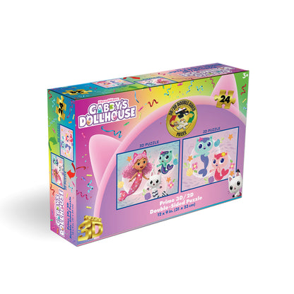 20629 Gabby's Dollhouse Universal 3D/2D Jigsaw Puzzle 20629 24PC 12"x9"