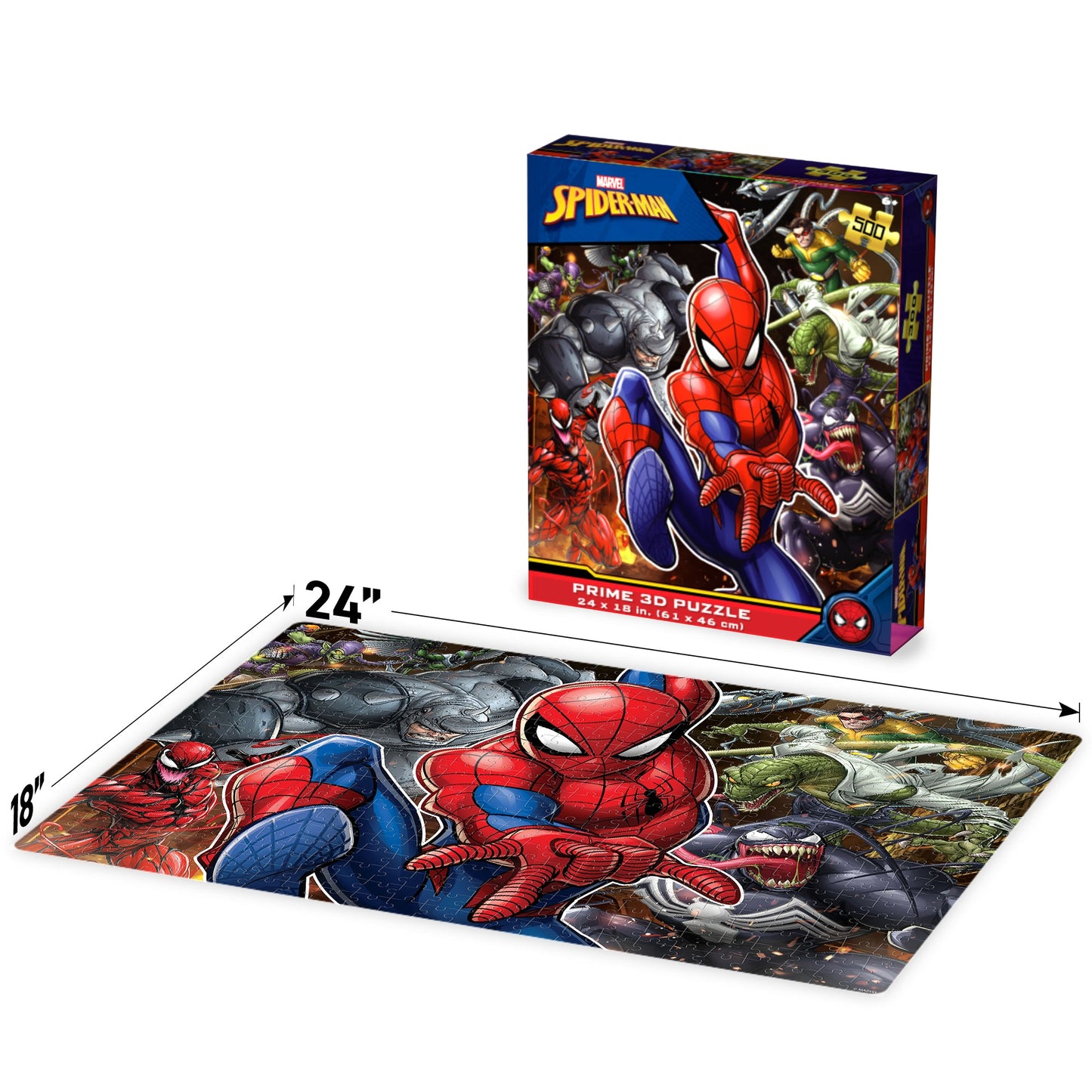 32552 Spider Man Marvel 3D Jigsaw Puzzle 32552 500pc 24"x18"