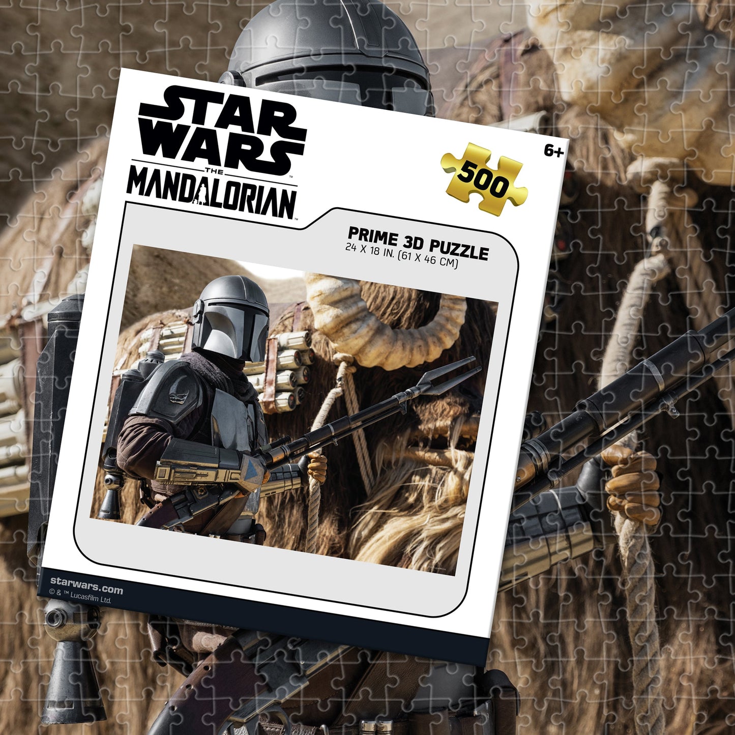32630 The Mandalorian Star Wars Lucas 3D Jigsaw Puzzle 32630 500PC 24"x18"
