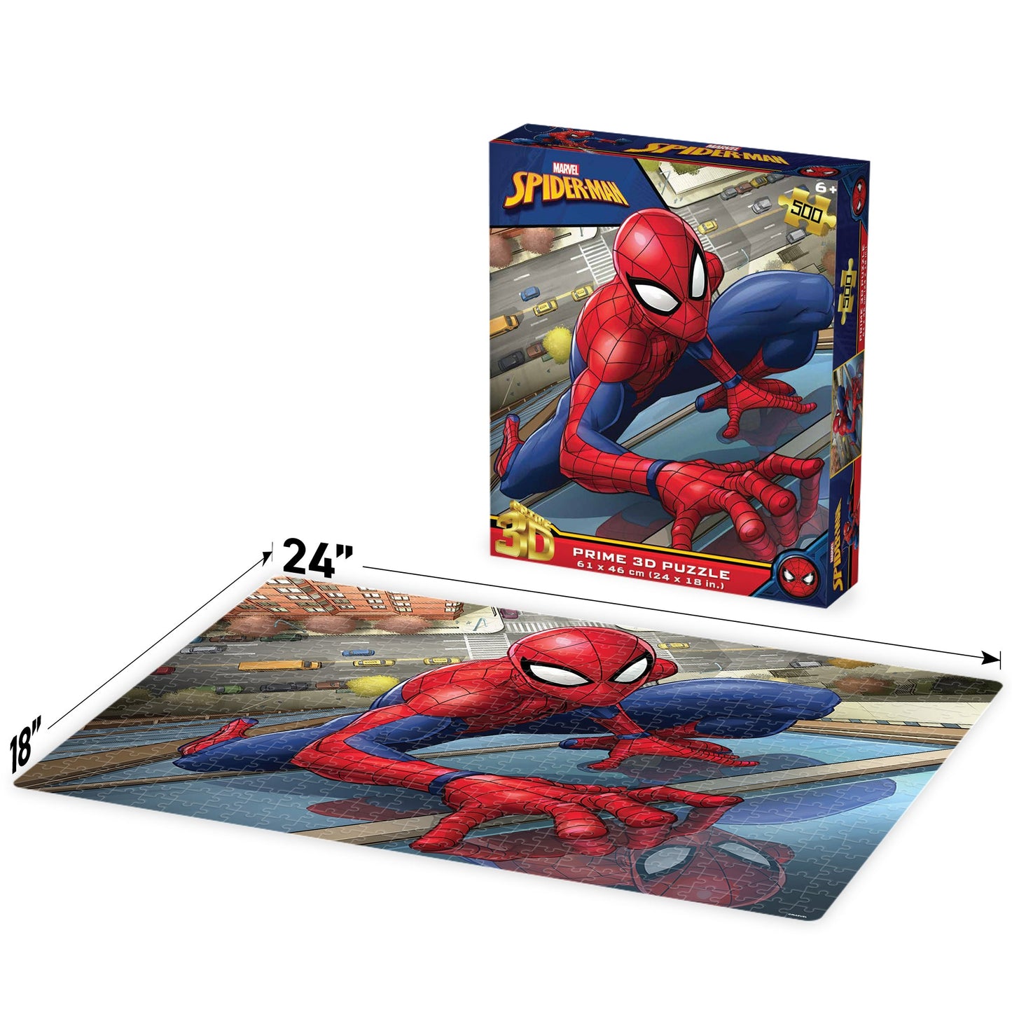 32647 Spider Man Marvel 3D Jigsaw Puzzle 32647 500PC 24"x18"