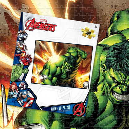 32672 Avengers The Hulk Marvel 3D Jigsaw Puzzle 32672 500pc 24"x18"