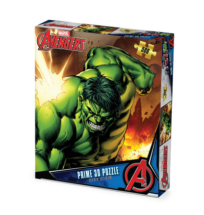 32672 Avengers The Hulk Marvel 3D Jigsaw Puzzle 32672 500pc 24"x18"