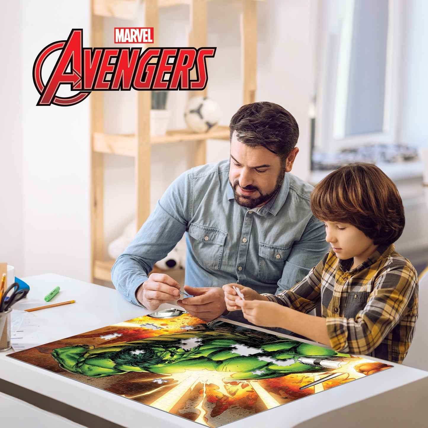 32672 Avengers The Hulk Marvel 3D Jigsaw Puzzle 32672 500pc 24"x18"