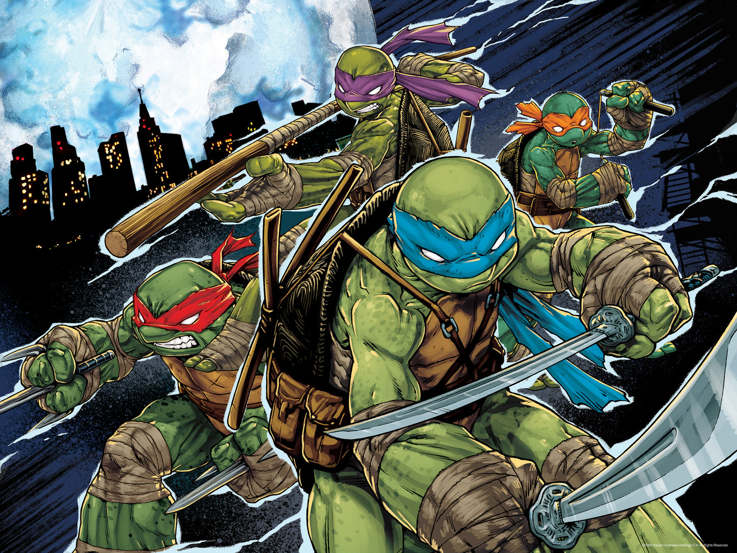 32721 Teenage Mutant Ninja Turtles Nickelodeon 3D Jigsaw puzzle 32721 500pc 24"x18"