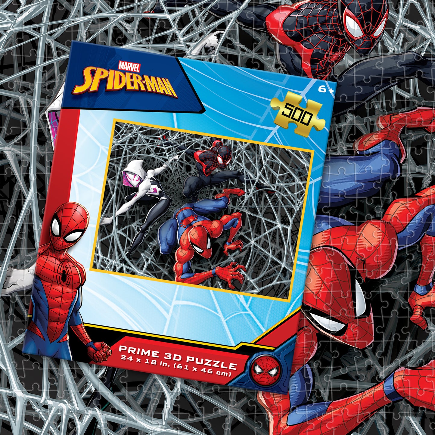 32803 Spider-Man Marvel 3D Jigsaw Puzzle 32803 500pc 24"x18"