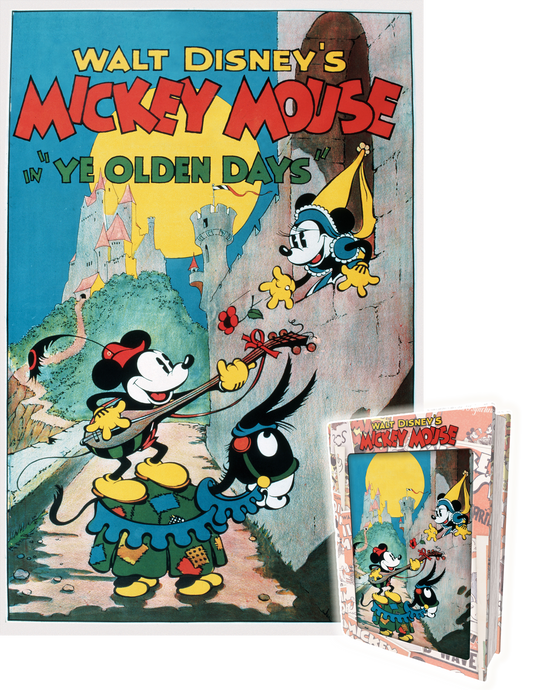 Puzzlr Mickey Mouse Disney 3D Jigsaw Puzzle in Tin Book Packaging 35560 300pc 18x12"