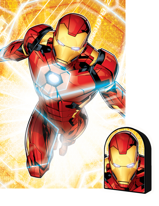 Puzzlr Ironman Marvel 3D Jigsaw Puzzle in Tin Box Packaging 35585 300pc 12x18"