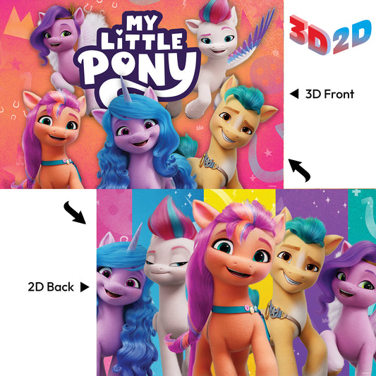 37536 3D/2D Hasbro My Little Pony 48pc 12x18"