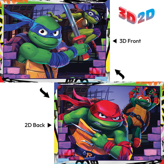 37540 3D/2D Nickelodeon Teenage Mutant Ninja Turtles 300PC 24x18"