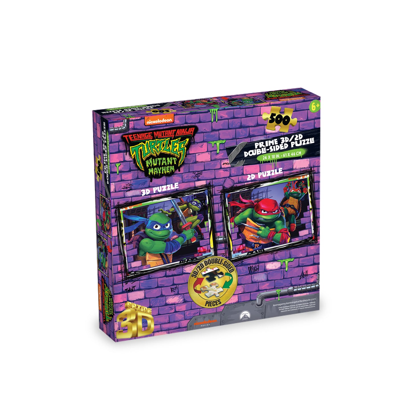 37540 3D/2D Nickelodeon Teenage Mutant Ninja Turtles 300PC 24x18"