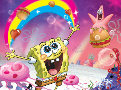 37545 Spongebob Nickelodeon 3D/2D Jigsaw Puzzle 37545 500pc 24"x18"