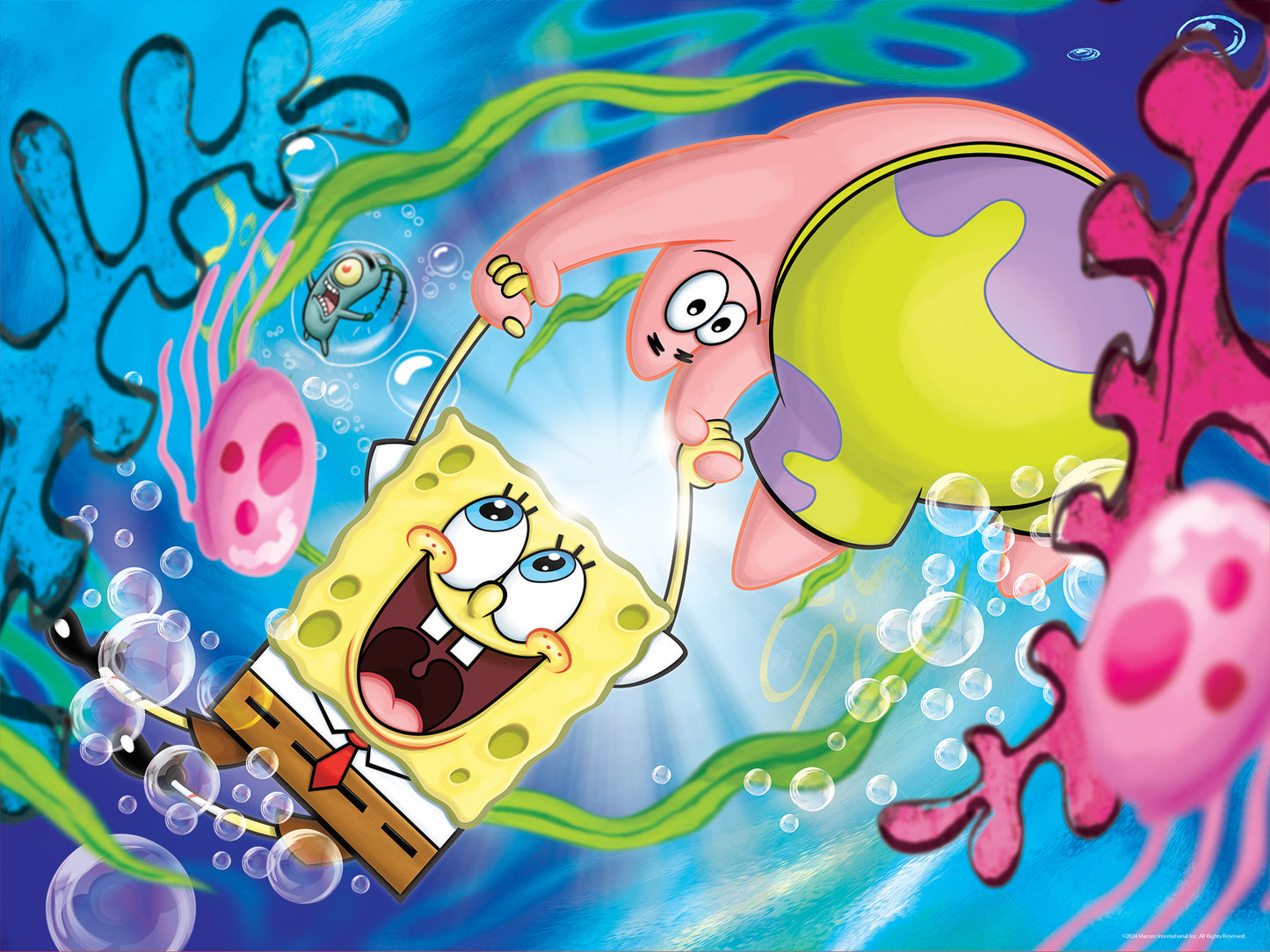 37545 Spongebob Nickelodeon 3D/2D Jigsaw Puzzle 37545 500pc 24"x18"