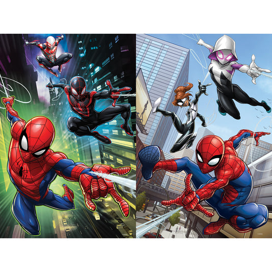 58009 Marvel Spider-Man 2 Pack Puzzles with 3 Figures