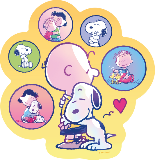 317017844 Peanuts lets cuddle wooden puzzle 11.4 x 12" 200pc