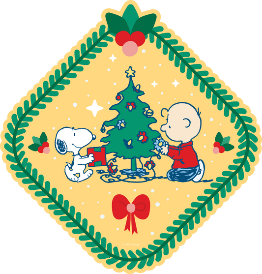 317019120 PEANUTS Merry Christmas wooden puzzle  11.4 x 12" 200pc