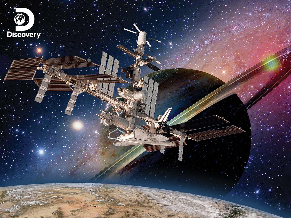 10418 Satellite in Space Discovery 3D Jigsaw Puzzle 10418 500pc  24x18"